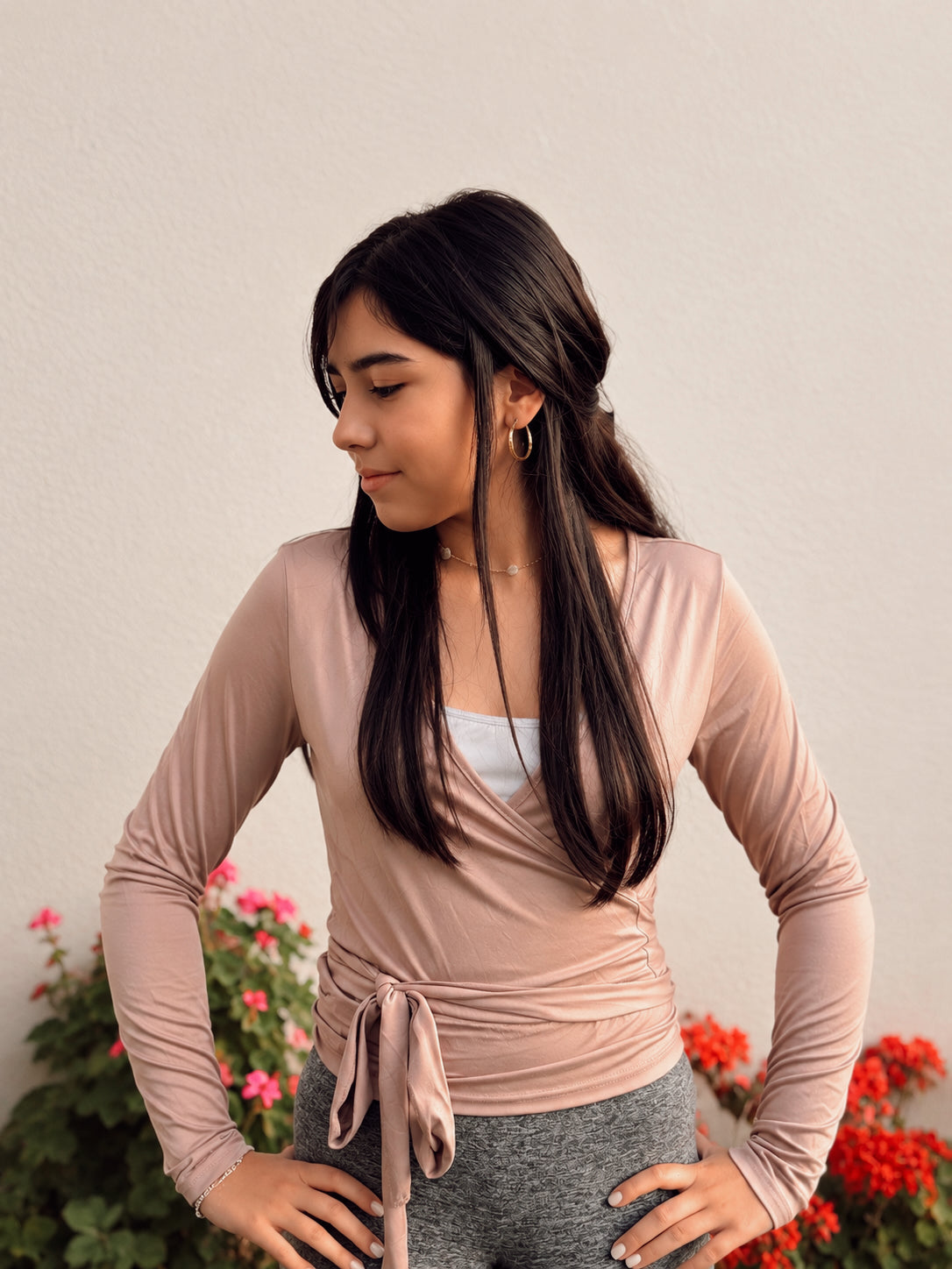 Polera Cruzada con Cinta Ajustable